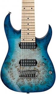 Ibanez RG Prestige Series RG852MPB 8-String Electric Guitar Ghost Fleet Blue Burst
