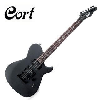 Cort M-Jet Electric Guitar Tele Telecaster 24Fret 24F Black Manson Humbucker