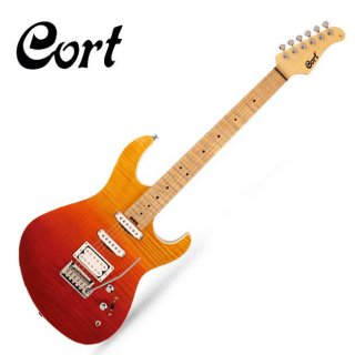 Cort G-LTD 16 G280DX JSS Gradation AAA Flame Maple Sunset Electric Guitar SSH