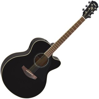 Yamaha CPX600 Medium Jumbo Acoustic Electric Guitar Black 