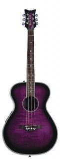 Daisy Rock DR6222 Pixie Acoustic-Electric Guitar, Plum Purple Burst 