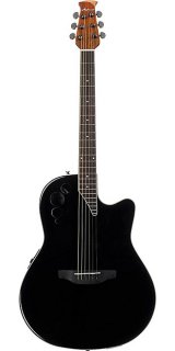 Ovation Applause Elite Series Acoustic-Electric Guitar Spruce Top - Black 