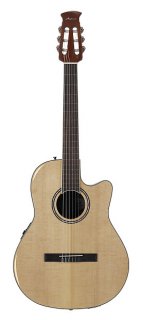 Ovation Guitar Applause Balladeer Plus Spruce Top Acoustic Electric Nylon String 