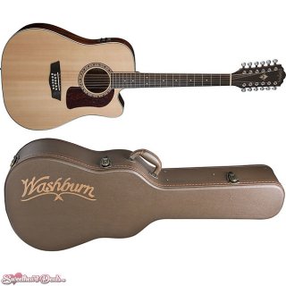Washburn Heritage 10 Series | HD10SCE12 Acoustic Electric Guitar with Case 