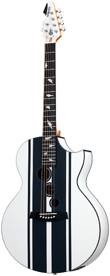 Schecter DJ Ashba Acoustic Satin White SWHT ギター - 輸入ギター