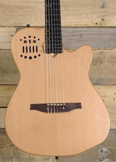 Godin ACS Slim Nylon Cedar Electro Acoustic Guitar Natural Finish