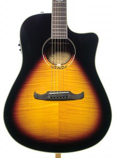 Fender T-Bucket 300CE Flame Maple Acoustic-Electric Guitar 3-Tone Sunburst 
