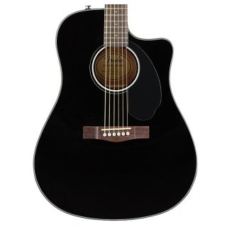 Fender CD-60SCE Acoustic Electric Guitar in Black 
