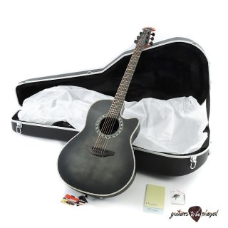 Ovation Legend 2079AX-5T Acoustic/Electric Guitar w/ Case & Warranty ? Trans Black 