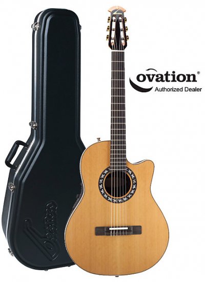 Ovation AX Series Pro Nylon 1773AX Classical Acoustic-Electric Guitar with  Case ギター - 輸入ギターなら国内最大級Guitars Walker（ギターズ　ウォーカー）