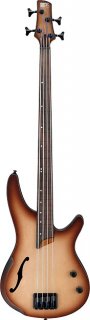 Ibanez SRH500F 4 String Semi Hollow Bass - Natural Browned Burst Flat 