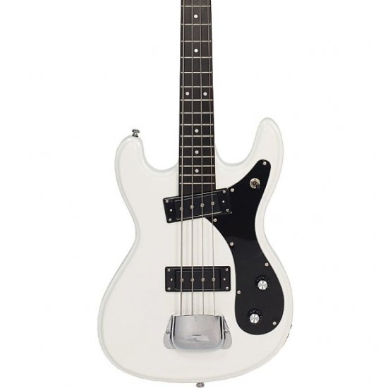 Eastwood Guitars Hi-Flyer Bass - White - Univox Hi-Flier Electric