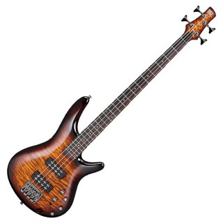 2016 Ibanez SR400EQM Quilted Maple 4-String Bass Dragon Eye Burst 