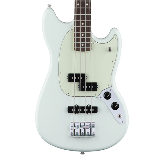 Fender Mustang Bass PJ with Pau Ferro Fingerboard - Sonic Blue