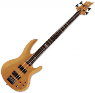 ESP LTD B-154DX Flamed Maple Top Electric Bass Honey Natural 