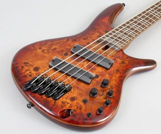 Ibanez SRMS805 Multiscale Workshop Bass Guitar - Brown Topaz Burst 