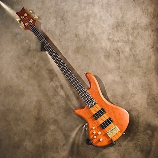 Schecter Left Handed Stiletto Studio-4 Bass Guitar Honey Satin 