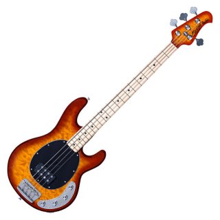 Sterling Music Man RAY34 QM 4-String Bass Guitar Honeyburst 