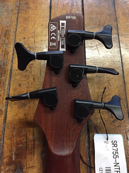 Ibanez SR755-NTF 5-String Bass Natural Flat ギター - 輸入ギターなら国内最大級Guitars  Walker（ギターズ　ウォーカー）