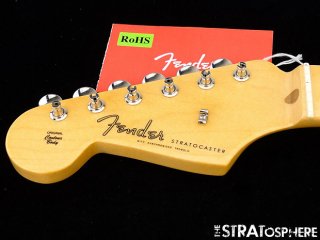 LEFTY Fender American Original 50s Strat NECK & TUNERS Stratocaster USA Maple 