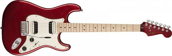 Fender Squier Contemporary Stratocaster HH, Dark Red Metallic ...