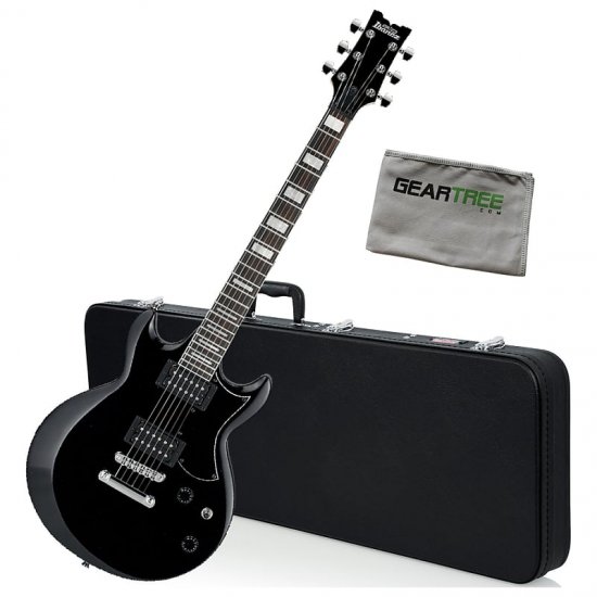 Ibanez GIO Series GAX30 BKN Black Night Electric Guitar Bundle w