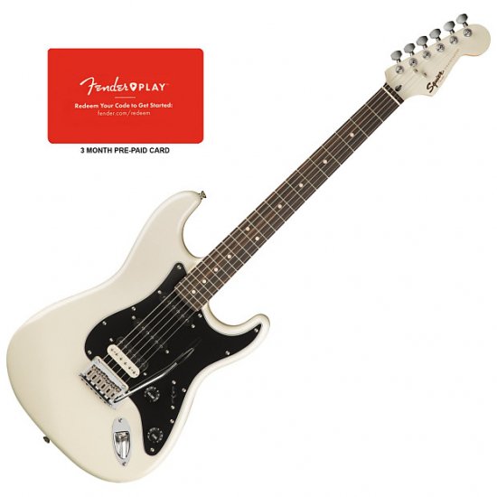 Squier Contemporary Stratocaster Pearl White HSS RW Guitar w