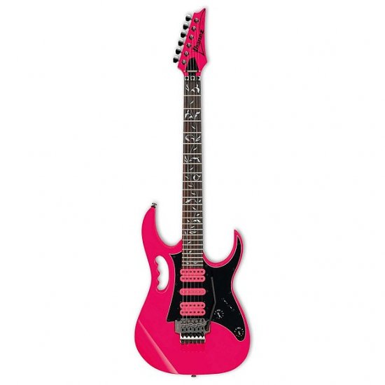 Ibanez JEMJRSPPK Steve Vai JEM Jr. Electric Guitar in Pink ギター 