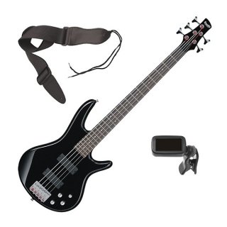 Ibanez GSR205 5-String Bass Guitar - Black BONUS PAK 