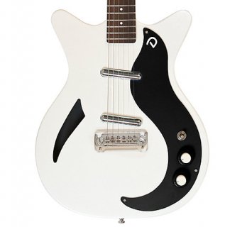 Danelectro '59M Spruce Double Cutaway Electric Guitar White Pearl / Black 