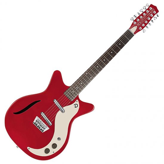 Danelectro '59 Vintage 12-String Electric Guitar Red Metallic 