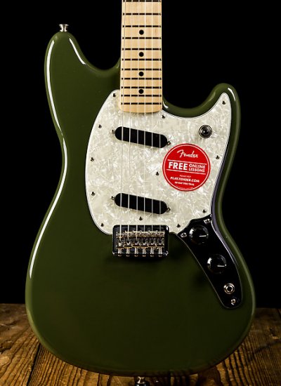 Fender Mustang Olive Green - Free Shipping ギター - 輸入ギターなら
