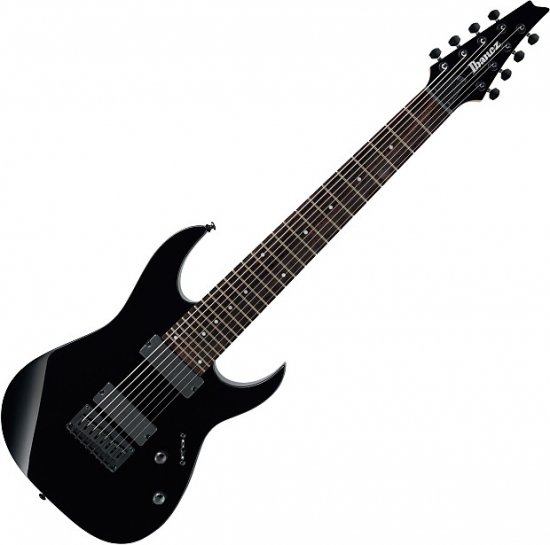 Ibanez RG Standard RG8 8 String Electric Guitar Black ギター - 輸入