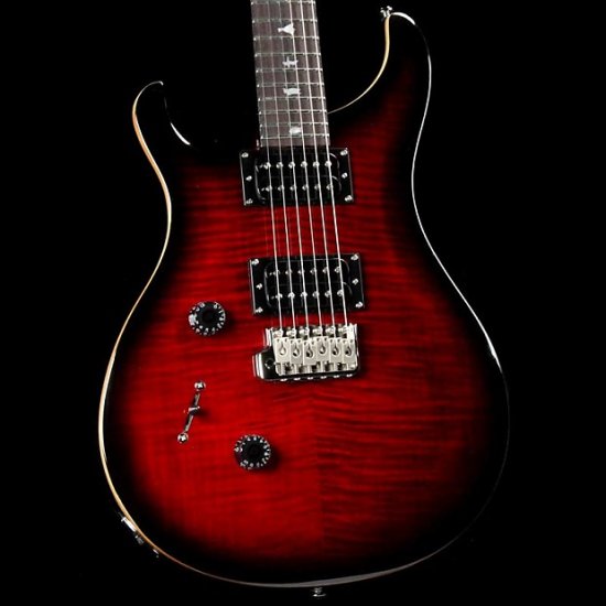 PRS SE Custom 24 Left-Handed Fire Red Burst ギター - 輸入ギター