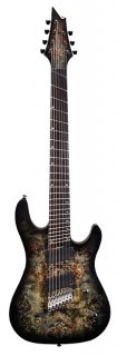Cort KX500FFSDB KX Series 7-String Multiscale Guitar - Star Dust Black Finish 