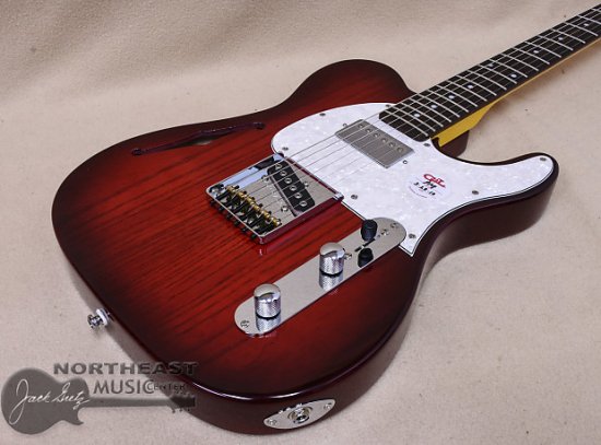 G&L Tribute ASAT Classic Bluesboy Semi-Hollow - Red Burst ギター