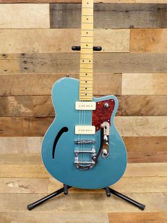 Reverend Club King 290 with Maple Fretboard and Bigsby 2018 Deep Sea Blue 
