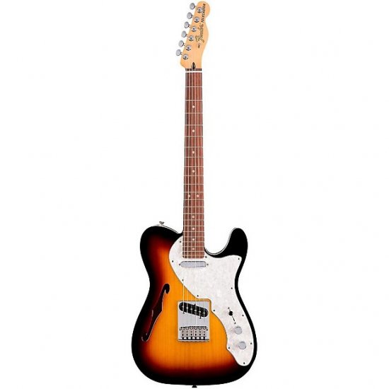 Fender Deluxe Telecaster Thinline, Rosewood - 3 Color Sunburst