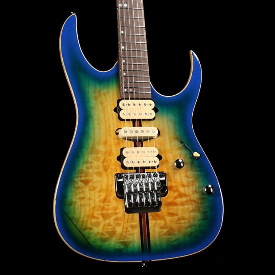 Ibanez RG Premium RG6PFGMLTD Geyser Blue Burst ギター - 輸入ギター