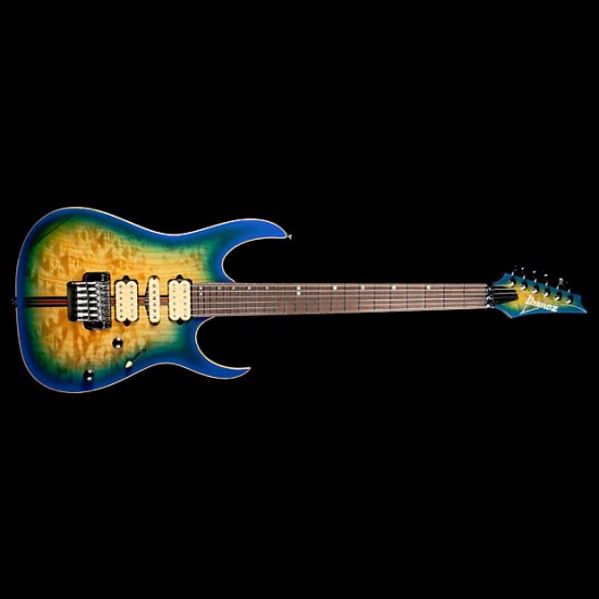 Ibanez RG Premium RG6PFGMLTD Geyser Blue Burst ギター - 輸入ギター