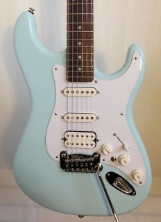 G&L USA Legacy HSS Empress Sonic Blue Electric Guitar with Hardshell Case 6.8 lbs 