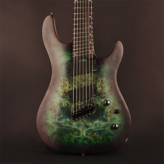 Cort KX500FFSDG KX Series Swamp Ash w/Poplar Top 7-String Multiscale Guitar  