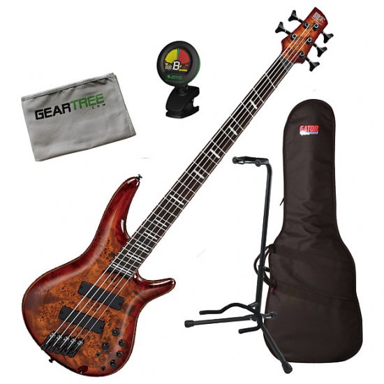 Ibanez SRMS805 BTT SR Bass Workshop Multi-Scale 5-String Bass w/Bag, Tuner,  Stand, Cloth ギター - 輸入ギターなら国内最大級Guitars Walker（ギターズ　ウォーカー）