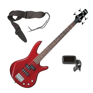 Ibanez GSRM20 miKro Bass Guitar - Transparent Red BONUS PAK 