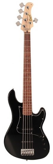 Cort GB35JJ 5-String Bass, JJ Pickups, Active 2-Band EQ - Black