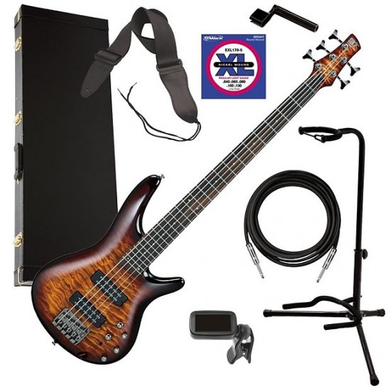 Ibanez SR405EQM 5-String Bass Guitar - Dragon Eye Burst COMPLETE BASS  BUNDLE ギター - 輸入ギターなら国内最大級Guitars Walker（ギターズ　ウォーカー）