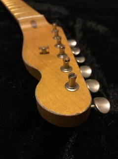 ALLPARTS製Fenderフェンダーテレキャスター 9.5FAT C レリック加工　メイプル　ヴィンテージ ギターネック＋ペグ付き