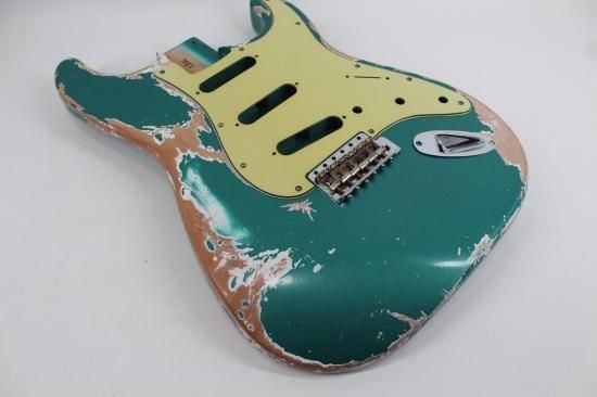 MJT ストラトキャスター レリックボディ バーガンディミスト fenderタイプ - 弦楽器、ギター