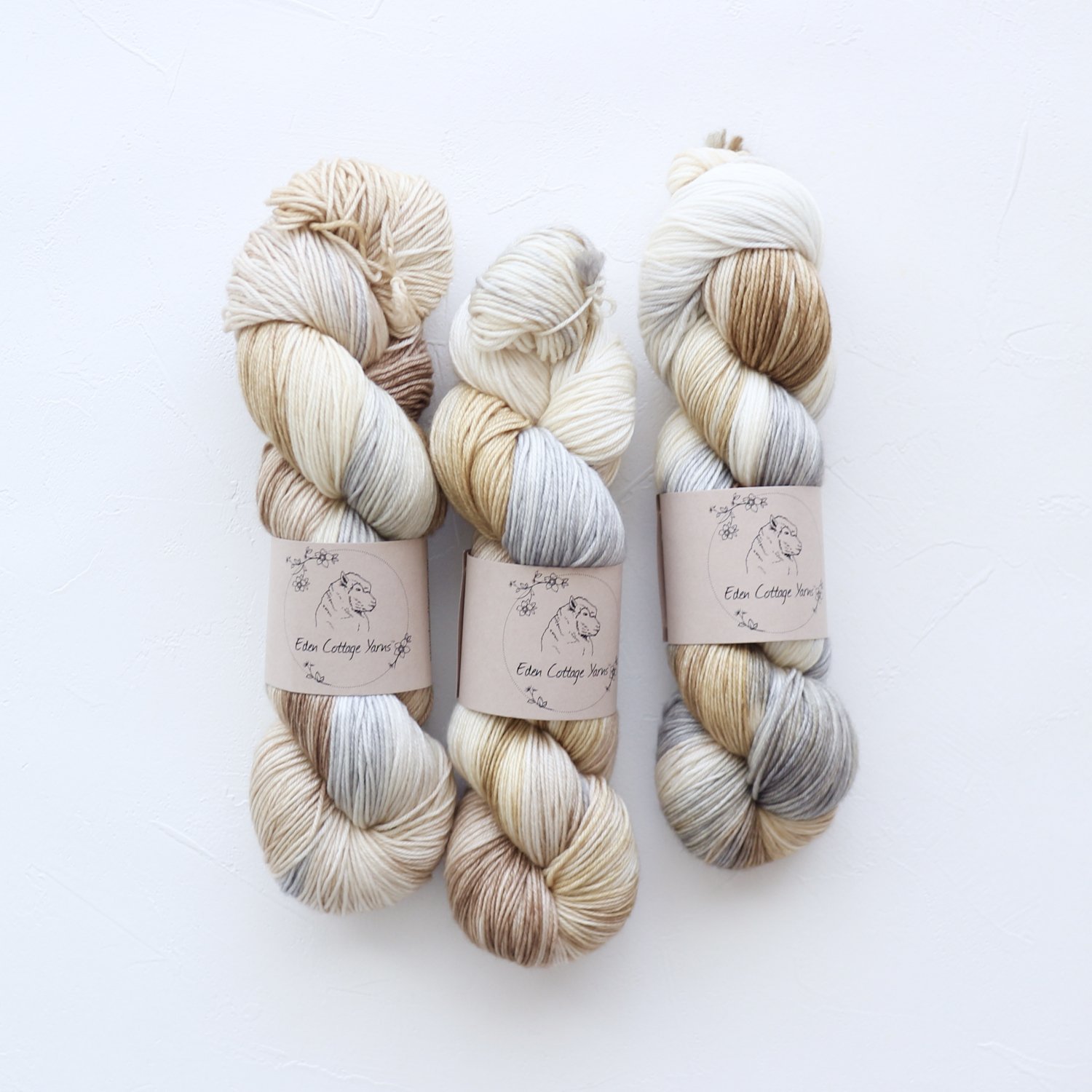 Eden Cottage Yarns】Pendle 4plyBarn Door - 輸入手染め毛糸