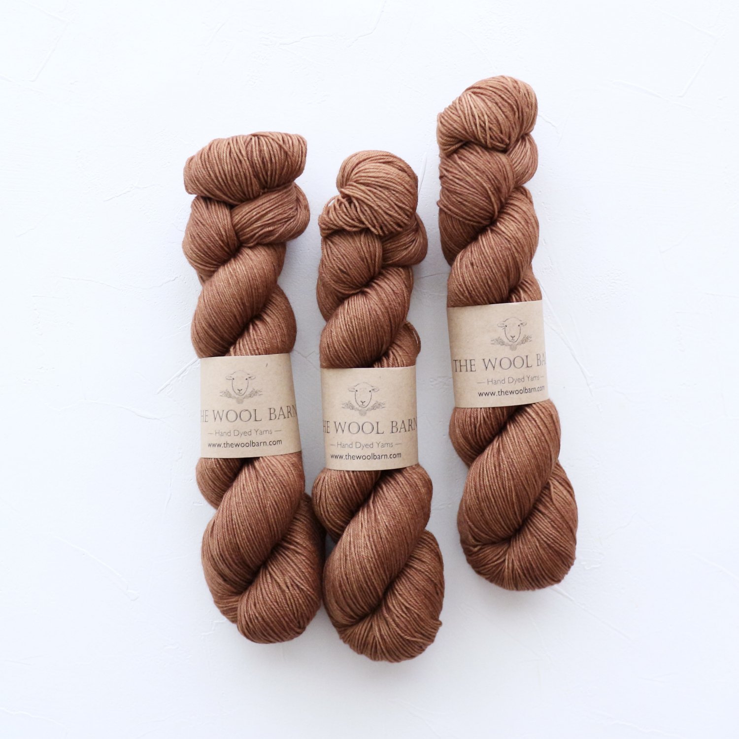 【TheWoolBarn】<br>Smooth Sock 4ply<br>Toffee